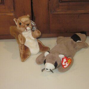 Beanie Babies Nuts and Ringo